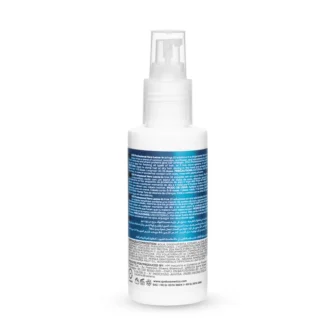 Hero Leave-in Ingredients and Instructions Label Back view of the QOD Hero Leave-in bottle showing detailed ingredients, application instructions, and professional hair care information.