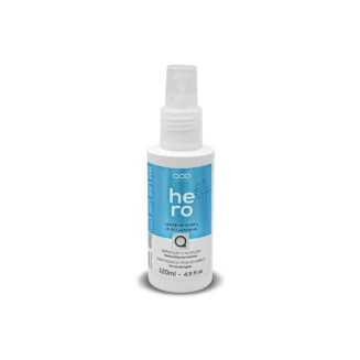A 120ml bottle of QOD Professional Hero Leave-in 10-in-1 spray for damaged hair repair and nutrition.