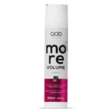 Front view of QOD More Volume Shampoo 300ml bottle for fine and flat hair.