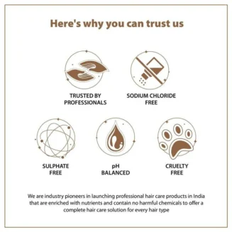 An infographic detailing the core benefits of QOD products: Sodium Chloride Free, Sulfate Free, pH Balanced, Cruelty Free, and Trusted by Professionals.